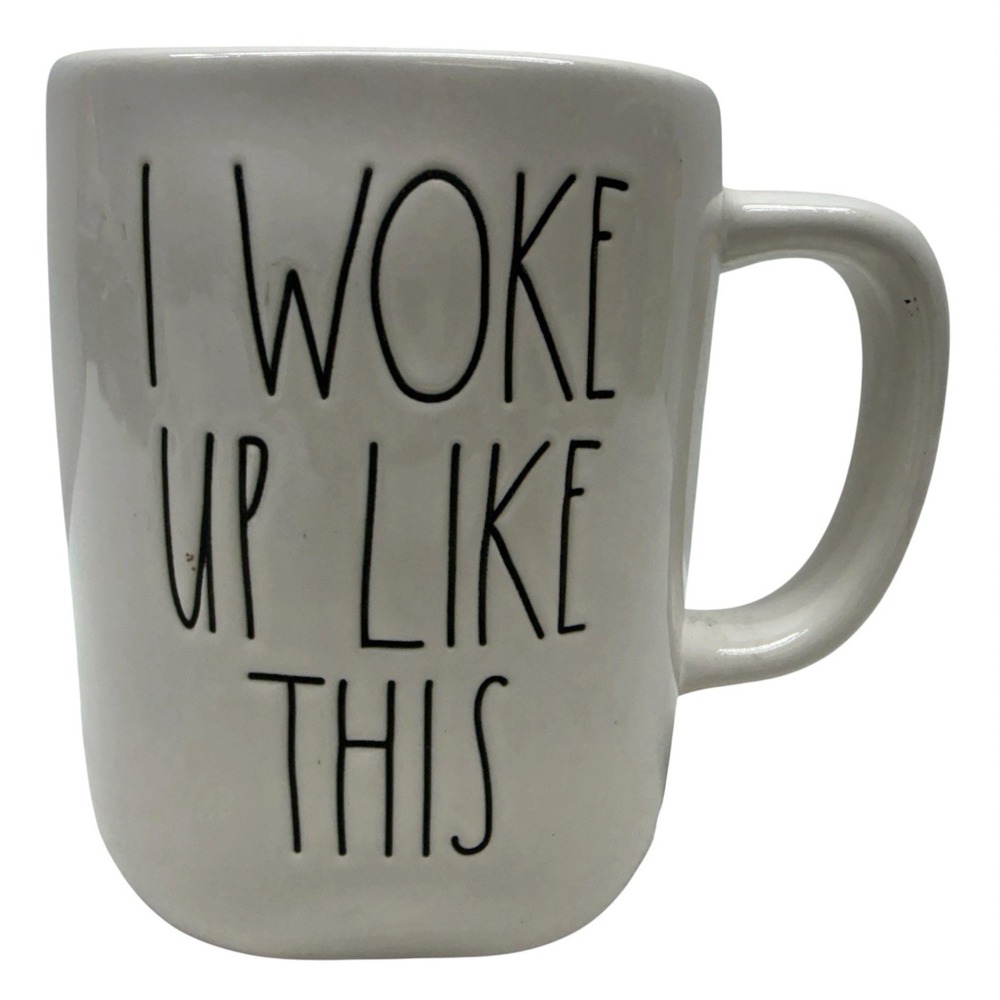 "I WOKE UP LIKE THIS" 20 oz Coffee Mug -‎ RAE DUNN Artisan Collection By Magenta